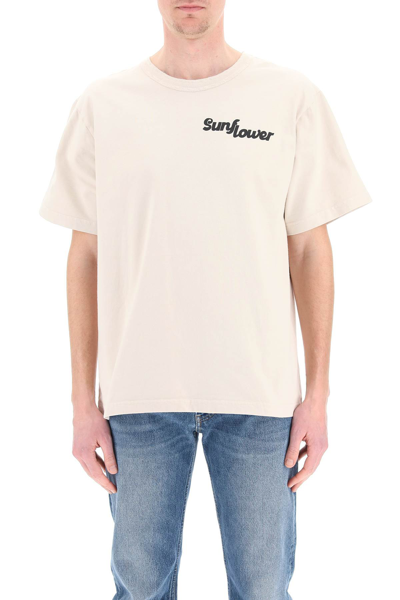 Shop Sunflower Logo T-shirt In Sand (beige)