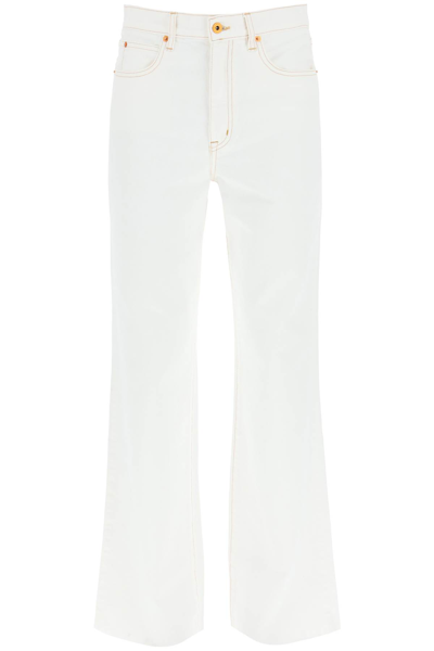 Shop Slvrlake Grace Jeans In Natural White (white)