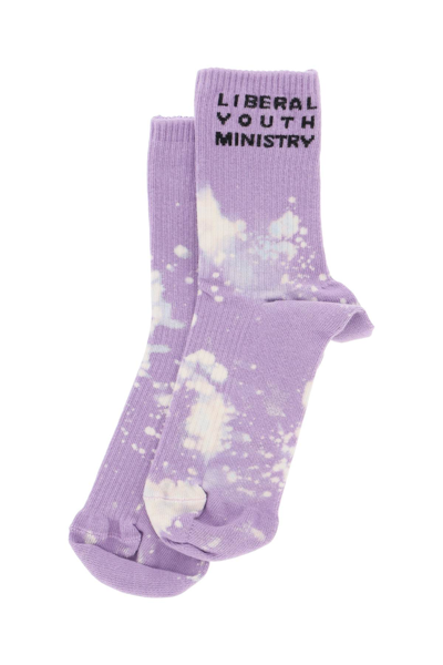 Shop Liberal Youth Ministry Logo Sport Socks In Lilac 2 (purple)