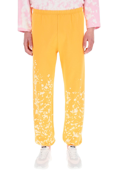 Shop Liberal Youth Ministry Sweatpants With Spray-dye Print In Orange 1 (orange)