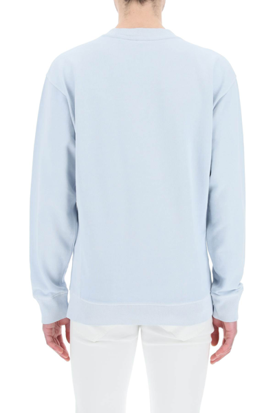 Shop Hugo Boss Responsible Fashion Sweatshirt In Open Grey (light Blue)