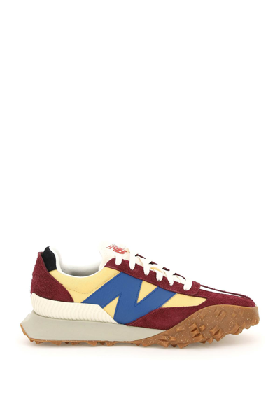 Shop New Balance Xc-72 Sneakers In Burgundy Yellow Blue (red)