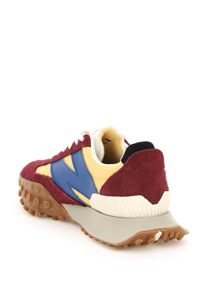 Shop New Balance Xc-72 Sneakers In Burgundy Yellow Blue (red)