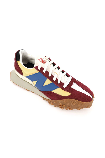 Shop New Balance Xc-72 Sneakers In Burgundy Yellow Blue (red)