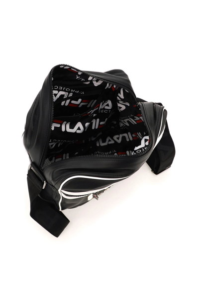 Shop Y/project Leather Crossbody Bag In Black (black)