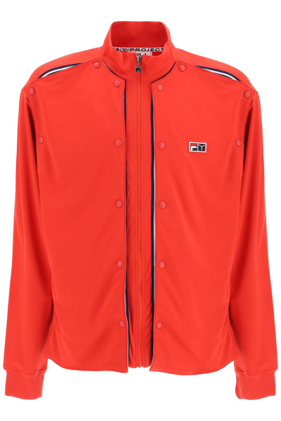 Shop Y/project Track Jacket With Removable Panels In Red (red)