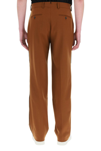 Vtmnts Barcode Wool Tailored Pants In Brown (brown)