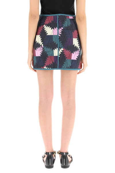 Shop Isabel Marant Étoile Hamlin Mini Skirt In Faded Night (green)