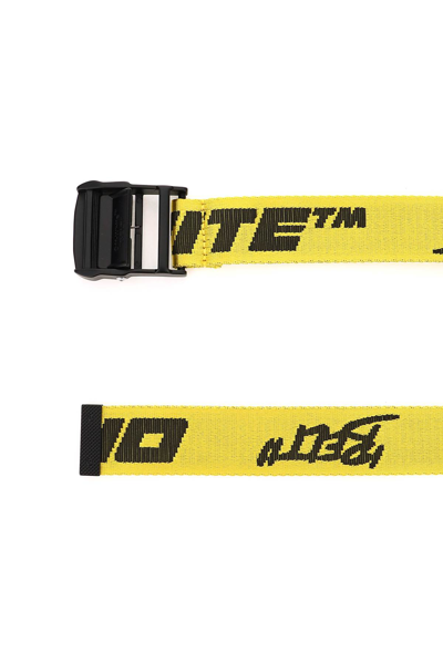 Shop Off-white Industrial Belt In Yellow Black (yellow)