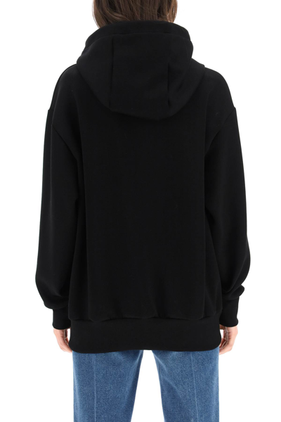 Shop Versace La Greca Logo Hoodie In Nero (black)