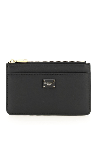 Shop Dolce & Gabbana Zipped Cardholder In Nero (black)