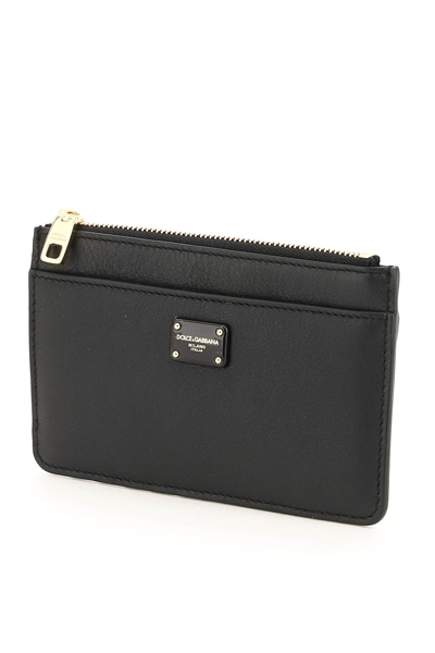 Shop Dolce & Gabbana Zipped Cardholder In Nero (black)