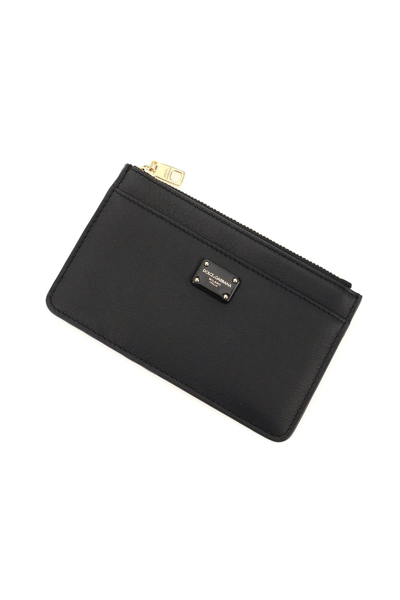 Shop Dolce & Gabbana Zipped Cardholder In Nero (black)