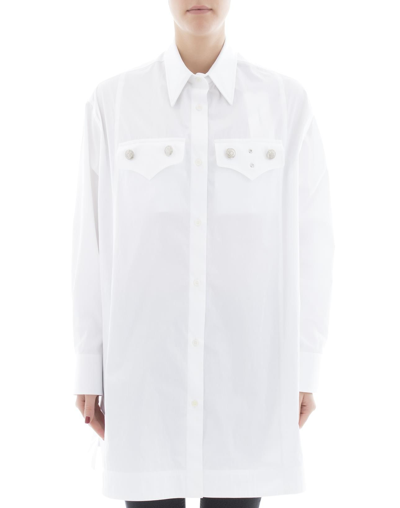 Shop Calvin Klein Women's  White Cotton Shirt