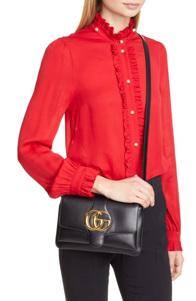 Shop Gucci Small Convertible Shoulder Bag In Nero