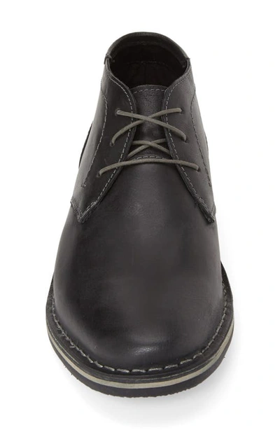 Shop Steve Madden 'harken' Leather Chukka Boot In Black Leather