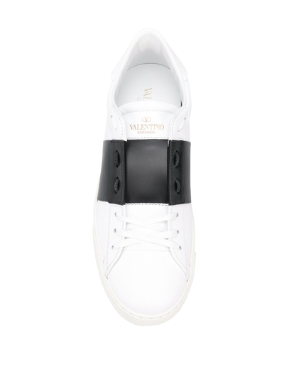 Shop Valentino Sneakers Open In White