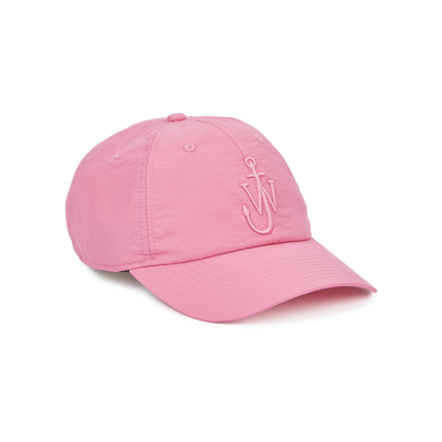 Shop Jw Anderson Pink Nylon Baseball Cap