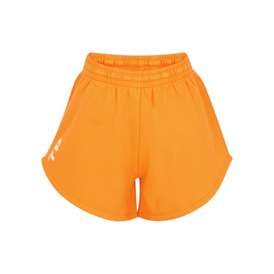 Shop 7 Days Active Barb Orange Logo Cotton Shorts