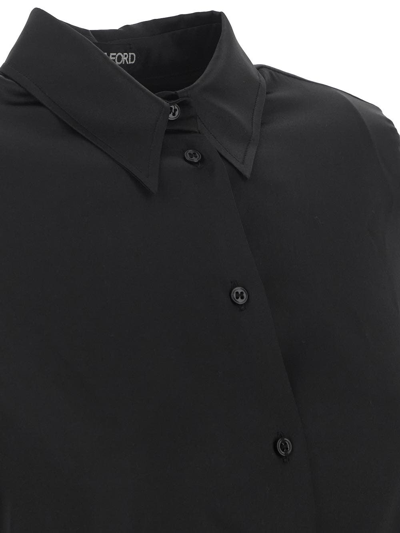 Shop Tom Ford Silk Shirt In Black