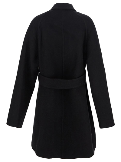Shop Givenchy Black Zip Coat
