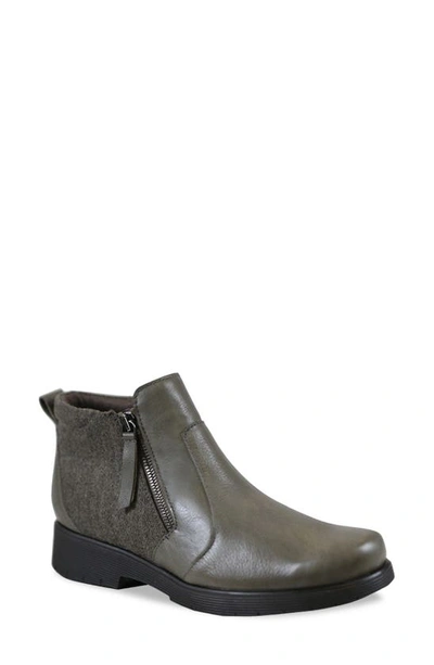 Shop Munro Bonnie Bootie In Green Leather