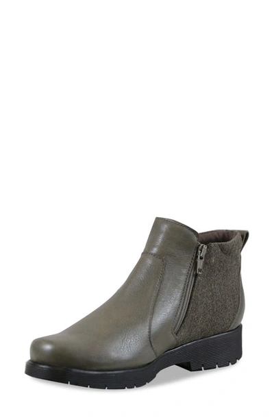 Shop Munro Bonnie Bootie In Green Leather