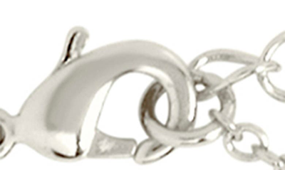 Sterling Forever Cz Horseshoe Pendant Necklace In Silver