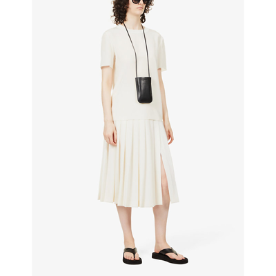 Joseph Rubin Silk Crepe De Chine Top In Ivory