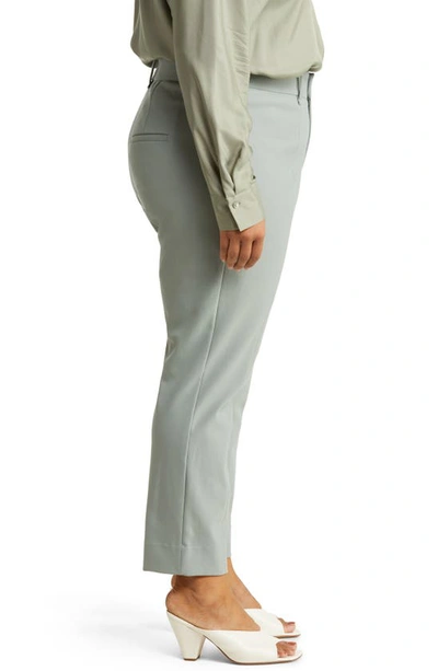 Shop Vince High Waist Cigarette Pants In Light Slate