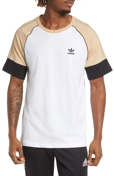 Adidas Originals Sst Colorblock T-shirt In White | ModeSens