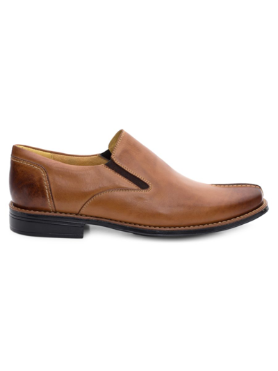 Shop Sandro Moscoloni Men's Douglas Leather Loafers In Tan