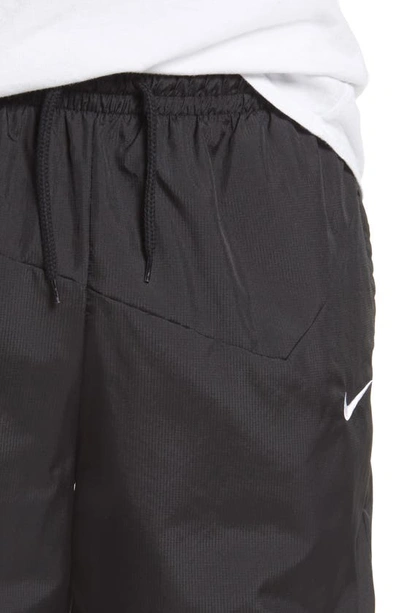 Shop Nike Dna Tie Waist Shorts In Black/ Black/ Black/ White