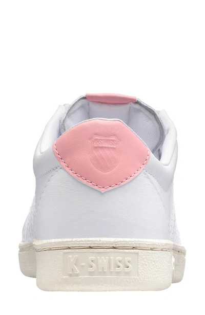 Shop K-swiss The Pro Sneaker In White/quartz Pink/snow White