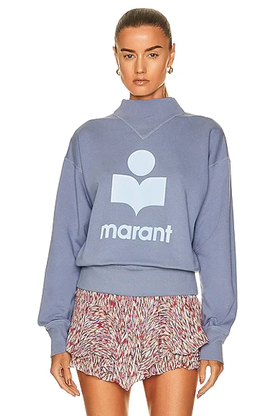 Shop Isabel Marant Étoile Moby Sweatshirt In Greyish Blue
