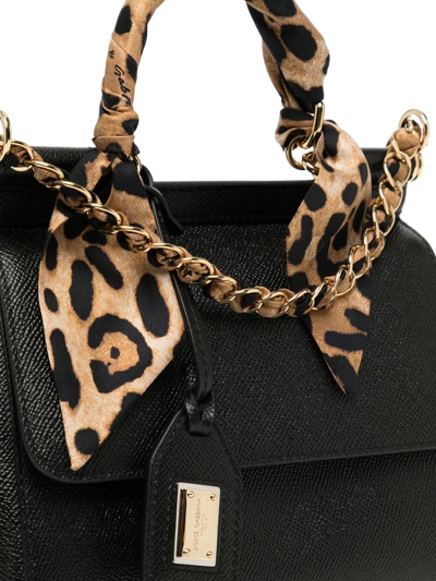 Dolce & Gabbana Mini Sicily Top-handle Bag In Black