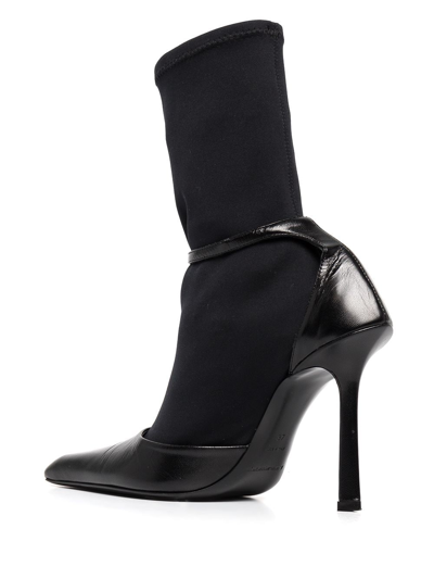 Shop Alexander Wang Sock-style Ankle Pumps In Black