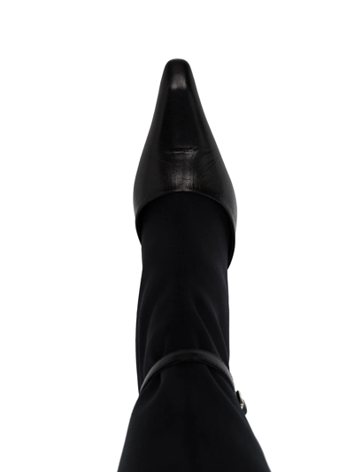Shop Alexander Wang Sock-style Ankle Pumps In Black