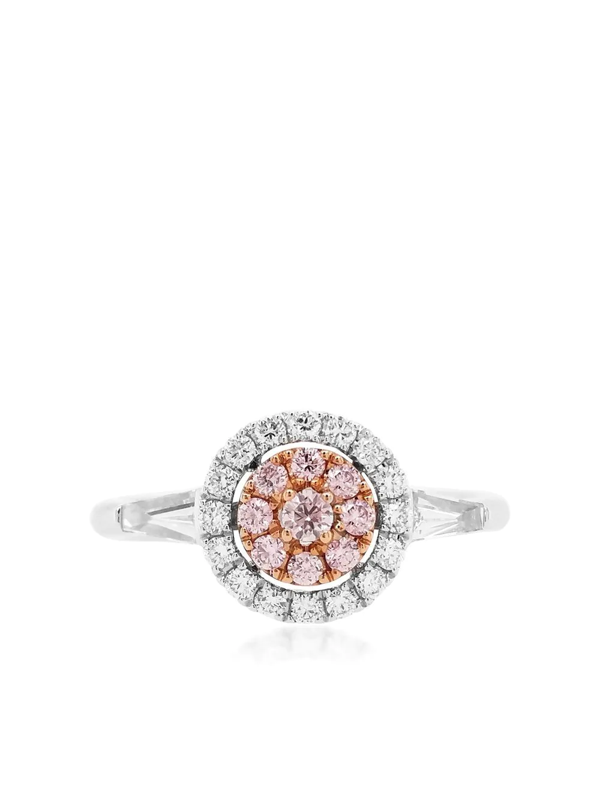 HYT Jewelry 18kt white gold diamond ring - Pink