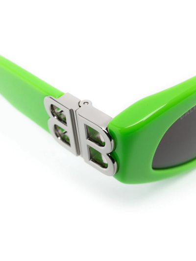 Balenciaga Dynasty D-frame Sunglasses In Green
