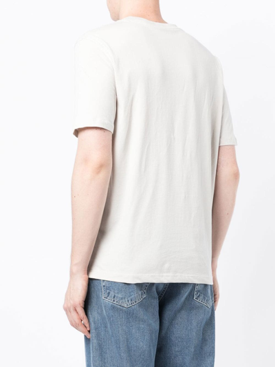 Shop Hugo Logo-print Cotton T-shirt In Grau