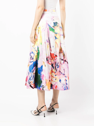 Shiatzy Chen Circus Collection A-line Skirt In Pink