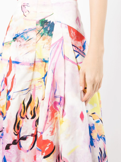 Shiatzy Chen Circus Collection A-line Skirt In Pink