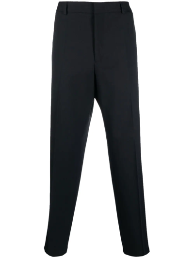 Shop Jil Sander Straight-leg Tailored Trousers In Blau