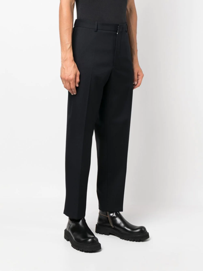 Shop Jil Sander Straight-leg Tailored Trousers In Blau