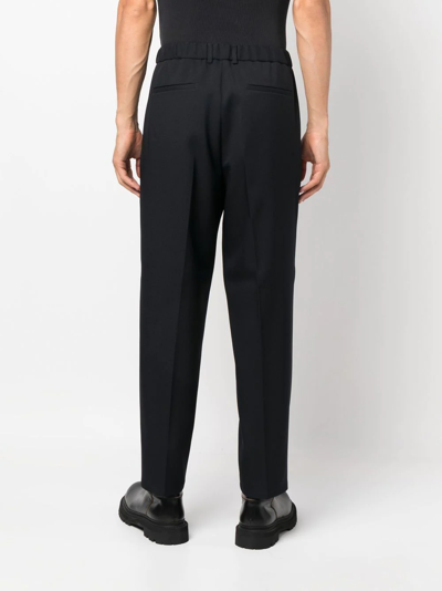 Shop Jil Sander Straight-leg Tailored Trousers In Blau