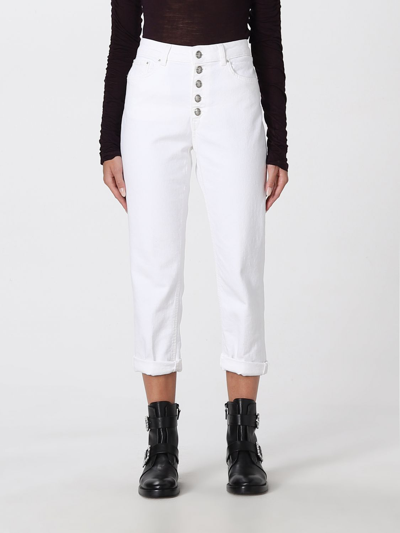 Shop Dondup Jeans  Woman Color White