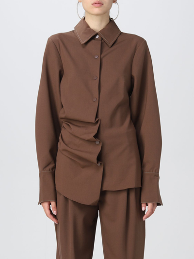 Shop Sir The Label Shirt  Woman Color Brown