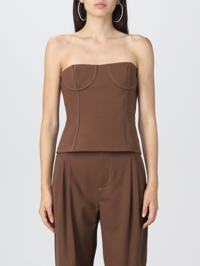 Shop Sir The Label Top  Woman In Brown