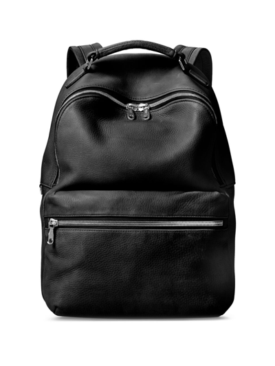 Shop Shinola Men's Runwell Grain Leather Backpack In Black